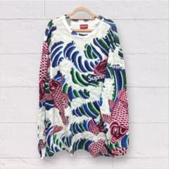 SUPREME Waves LS Top 鯉口 和彫 滝登 TATOO 刺青　Ｍ SUPREME Waves LS Top 鯉口 和彫 滝登 TATOO 刺青 M - メルカリ