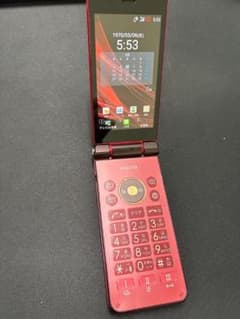 SHARP SHF34 au 折りたたみ式 携帯電話 本体 レッド - メルカリ