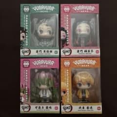 YURAYURA HEAD 鬼滅の刃　フィギュア 8体セット 鬼滅の刃YURAYURA HEAD フィギュアセット 4体 - メルカリ