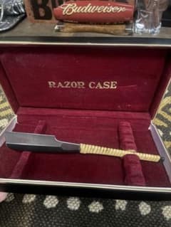 岩崎作 レザー　剃刀　razor ケース付きのサムネイル