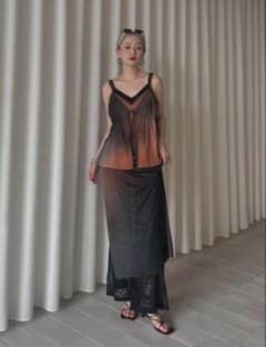 AMERI VINTAGE MEDI GRADIENT SHEER SETTOP - メルカリ