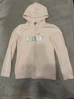 PUMA ジップアップパーカー ライトピンク 152cmのサムネイル