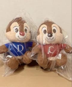 칩 & 데일 L 봉제 인형 Fluffy Cuties 세트
