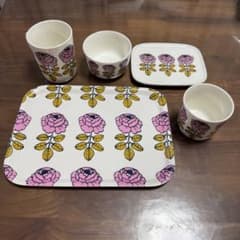 マリメッコ　ヴィヒキルース　ピンク✖️イエロー　5点セット マリメッコ ヴィヒキルース ピンク✖️イエロー 5点セット - メルカリ