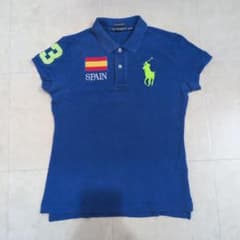 Ralph Lauren ビッグポニースペイン国旗 Y2K短丈 ブルー S - メルカリ