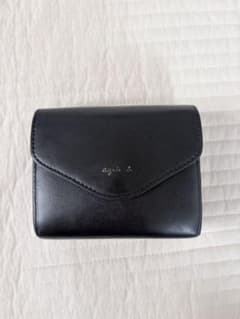 agnes b. 二つ折り財布 ブラックのサムネイル