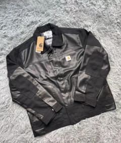24SS×Carhartt カーハート エステルオックスフェイクレザージャケットのサムネイル