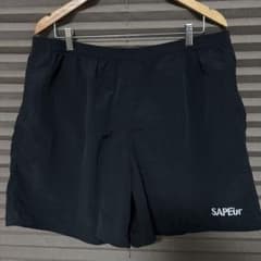 SAPEur ブラックショートパンツ サプール ブラック XL 新品未使用 新品 SAPEur サイズXL サプール ナイロン ハーフパンツ ショーツ