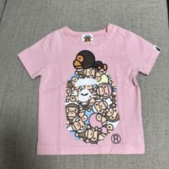 美品⭐️BAPE KIDS Tシャツ ピンク80cm正規品 - メルカリ