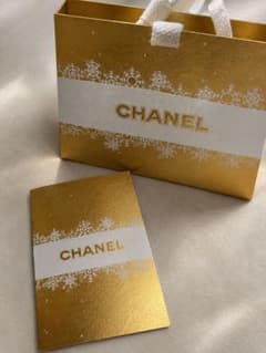 CHANEL シャネル ホリデー限定 メッセージカード 封筒付き ゴールドのサムネイル