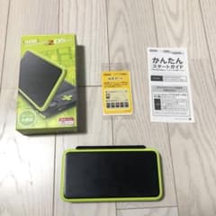 箱ありmicroSDカードありNewニンテンドー2DS LL ブラック×ライムのサムネイル