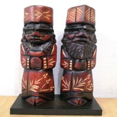 木彫り アイヌ民族 ニポポ 北海道工芸品 - メルカリ