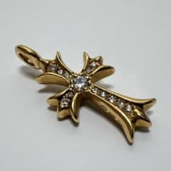 まーくん　Chrome Heartsクロムハーツ　タイニークロス 22K まーくん様専用 Chrome Heartsクロムハーツ タイニークロス 22K - メルカリ
