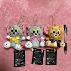 トムとジェリー 推しカラーリボンマスコット 3種セット　ぬいぐるみのサムネイル