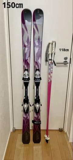 Pure Conscious 150スキー板、ストック118 - メルカリ