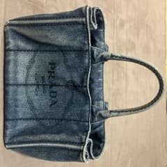 PRADA プラダ カナパ デニム トートバッグ ハンドバッグのサムネイル
