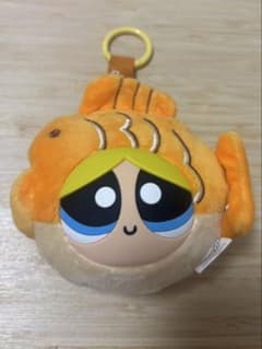 파워퍼프걸스 버블스 봉제인형 키홀더