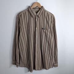CHAPS 90s ストライプシャツ 長袖 マルチストライプ ゆるだぼ 古着のサムネイル