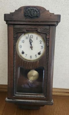 ボンボン時計 ジャンク品 インテリア レトロ 時計 壁掛け時計 柱時計