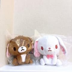 シュガーバニーズ おすわりドールBIGぬいぐるみ GIGO しろうさ くろう