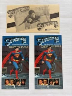 1981年公開映画　「Superman II」使用済み半券３枚のサムネイル
