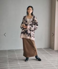 LEPSIM 5ゲージ柄シャギーVカーディガンのサムネイル