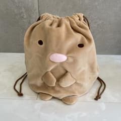 Sumikko Gurashi Stretchable Storage Drawstring Bag - Tonkatsu (Pork Cutlet)