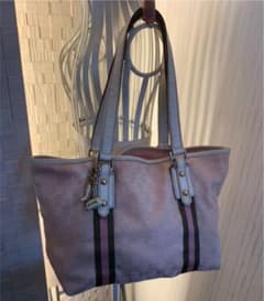 Gucciグッチ　GGキャンバス　シェリーライン　バンブーチャームトートバッグのサムネイル