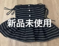 【新品・未使用】 Chico ボーダー柄 フレアミニスカートのサムネイル