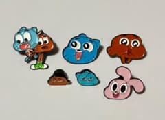 おかしなガムボール カートゥーン ピンバッジ 6個セットのサムネイル