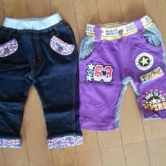 ☆黒と紫のパンツセット☆のサムネイル