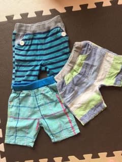 お値下げ ハーフパンツ 80cm 3枚セットのサムネイル