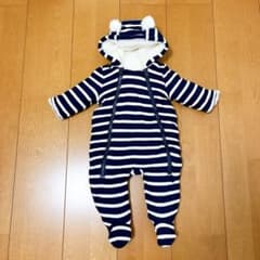 美品 ベビーギャップ もこもこカバーオール 新生児 おくるみのサムネイル