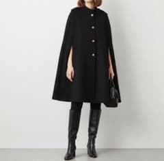 ZARA ケープコート ブラック Sサイズ - メルカリ