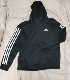 adidas ブラック パーカー 3本ラインのサムネイル