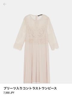 zara ザラ ドレス ワンピース レース プリーツのサムネイル