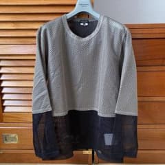 コムデギャルソンオムプリュス 25AW メッシュレイヤードトップス M