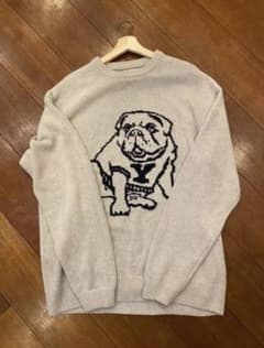 「最終値下げ」ZARA× YALE DOGコラボジャガードニットのサムネイル