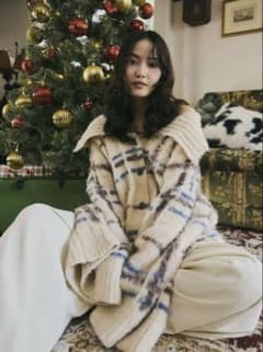 andequal checked pattern knit mideal sly - メルカリ