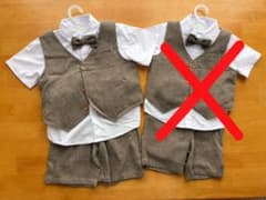 ヘリンボーン柄 セレモニースーツ Lサイズのサムネイル