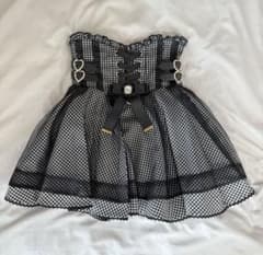 R*0様 LIZLISA レースアップコルセットライクスカパン グレーのサムネイル