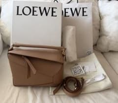 ロエベ　LOEWE パズルバッグ　スモール　トフィー　新品同様のサムネイル
