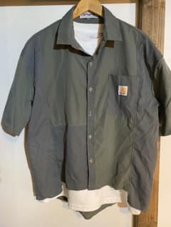 Carhartt パネルシャツ 半袖 カーキ XLのサムネイル