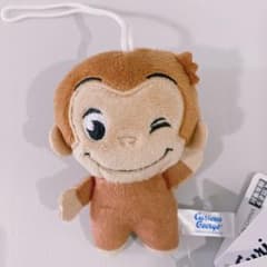 おさるのジョージ マスコット ぬいぐるみ ウィンク ちびぱる