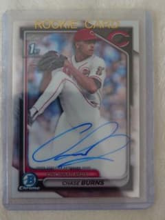 2024 Bowman Chrome Chase Burns 直筆サインのサムネイル