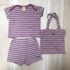デニム&ダンガリー  Tシャツ パンツ ミニトートセット 80のサムネイル