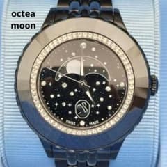 スワロフスキークォーツ腕時計 octea moon 5677497 ブラックレア