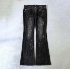archive damage paint flared denim Y2Kのサムネイル