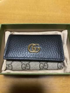 GUCCI ダブルG バイカラー キーケース ブラックのサムネイル