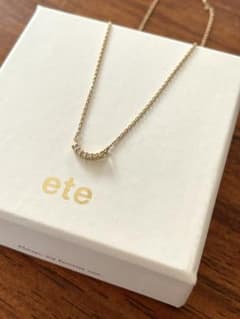 ete K18YG レイヤーダイヤモンドネックレス 証明書ありのサムネイル